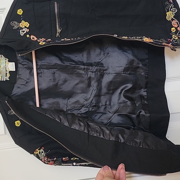 Banana USA Black Beaded Embroidered Cropped Jacket Size Small​​​ - Picture 9 of 9